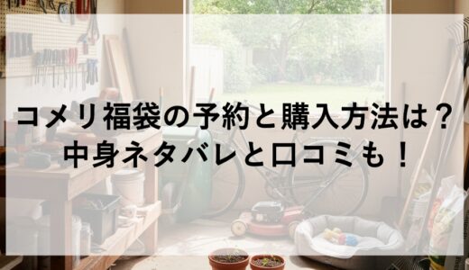 コメリ福袋2026の予約と購入方法は？中身ネタバレと口コミも！