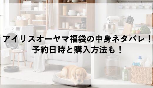 アイリスオーヤマ福袋2026の中身ネタバレ！予約日時と購入方法も！
