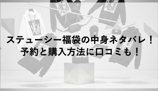 ステューシー福袋2026の中身ネタバレ！予約と購入方法に口コミも！