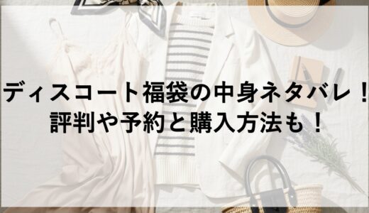 ディスコート福袋2026の中身ネタバレ！評判や予約と購入方法も！